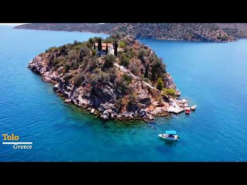 Tolo Greece from above (drone video)