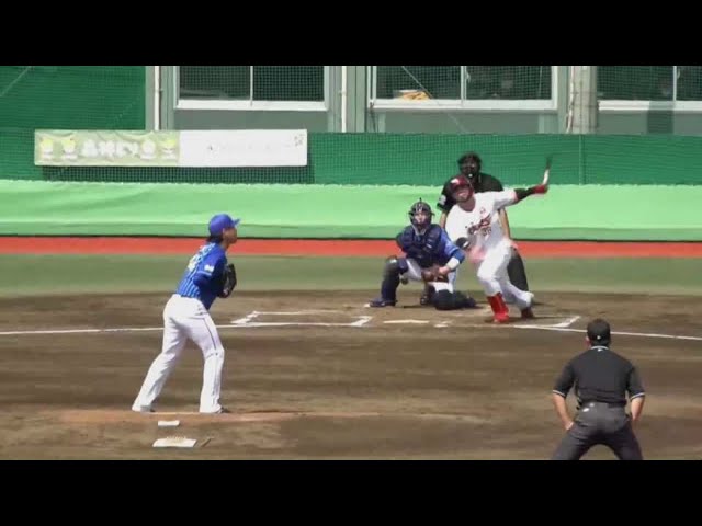 【ファーム】初回一挙5得点!! イーグルス・岩見 センターへの2点タイムリー2ベースヒットを放つ!! 2021/9/9 E-DB(ファーム)