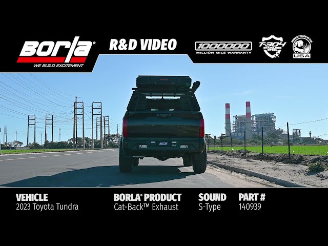 2022-2025 Toyota Tundra Cat-Back Exhaust System S-Type Part