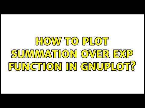 How To Plot Summation Over Exp Function In Gnuplot