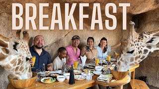 A GIRAFFE CRASHED MY BREAKFAST! 🇦🇪