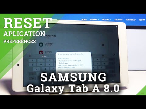 Reset App Preferences in SAMSUNG Galaxy Tab A 8.0 – Restore App Settings