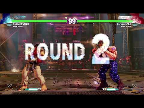 Street Fighter V: Guile Online MP pt6 - vs. World's Luckiest Ryu