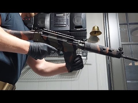 Inch Pattern FN FAL (L1A1) Fieldstrip and Cleaning post range.