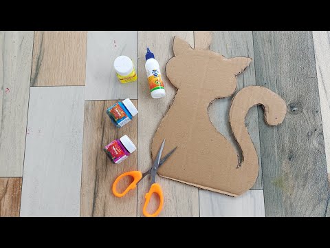 Superb Home Decoration ideas | Cat Shaped craft ideas | Easy Cardboard Craft