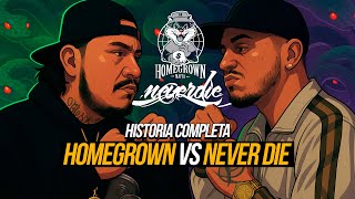 Never Die VS Homegrown || La HISTORIA COMPLETA del BEEF en el Rap Mexicano