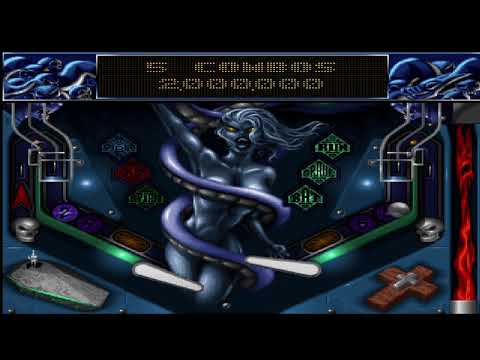 Slam Tilt Pinball Amiga Commodore Night of The Demon Table Gameplay
