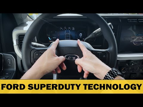 Ford SuperDuty Digital Cluster and Steering Wheel (2023-2024 models)