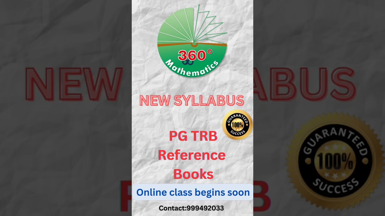 PG TRB MATHS REFERENCE BOOKS #trb #pgtrb #pgtrbrefrence #maths #trbmaths #