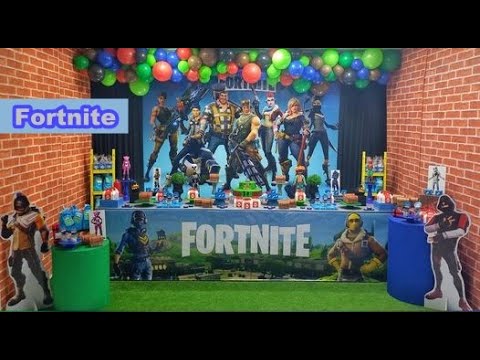 Decoração de Festa Infantil Fortnite