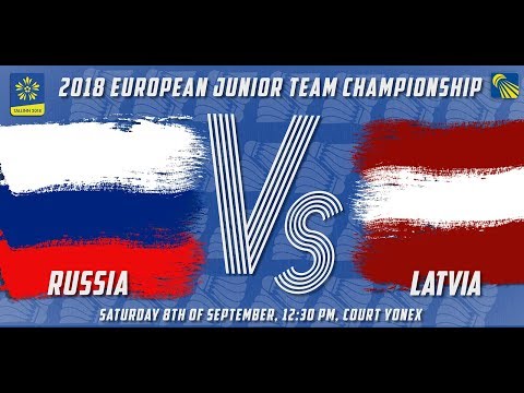 Russia (Kholkin / Lebedev) vs Latvia (Bedritis / Blaubergs) - D2M4 - European Jnr. Team C’ships 2018