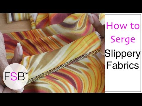 Serging Chiffon and Other Slippery Fabrics