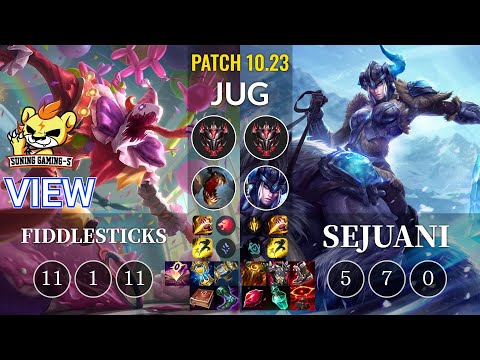 SG-S View Fiddlesticks vs Sejuani Jungle - KR Patch 10.23