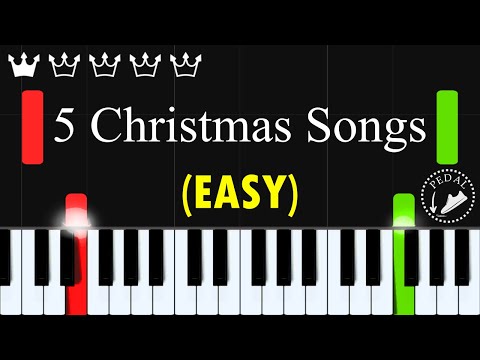 TOP 5 Christmas Songs (Easy Piano)