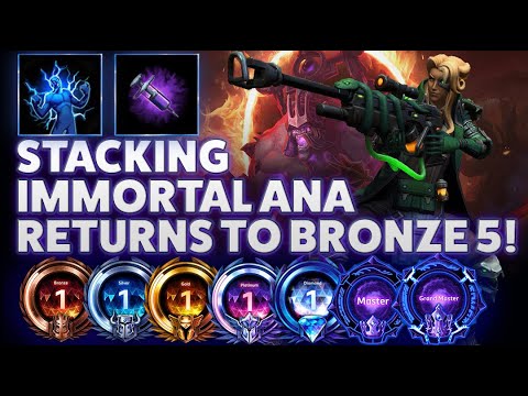 Ana Nanoboost - STACKING IMMORTAL ANA RETURNS TO BRONZE 5! - B2GM Season 1 2024