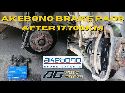 Akebono Brake Pads after 17,700km or 1 year