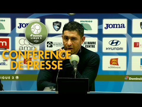 Conférence de presse Havre AC - Châteauroux ( 2-1 )  / 2018-19