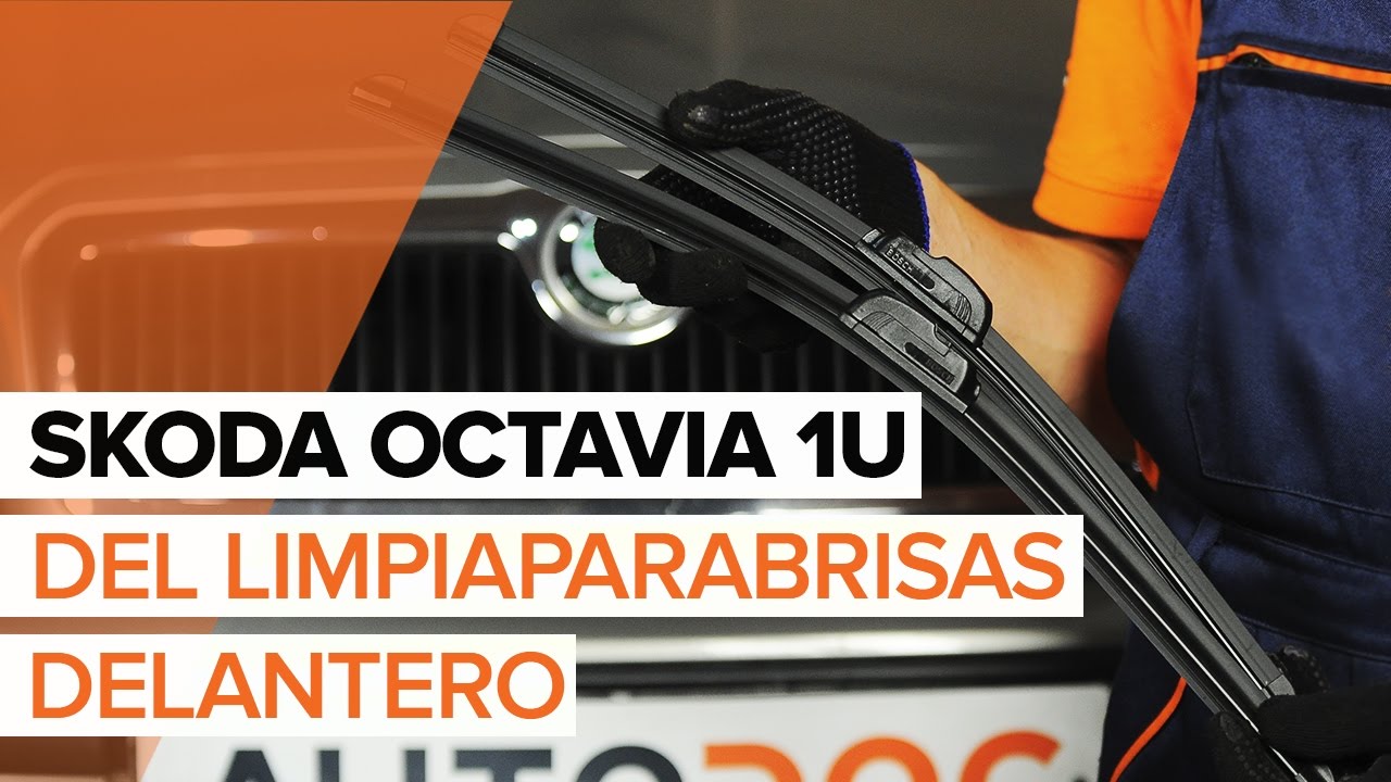 Cómo cambiar: escobillas limpiaparabrisas de la parte delantera - Skoda Octavia 1U | Guía de sustitución