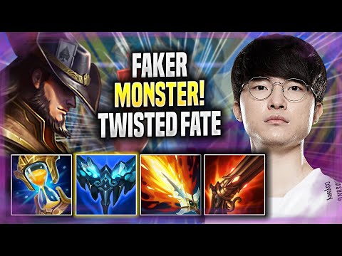 FAKER IS A MONSTER WITH TWISTED FATE! - T1 Faker Plays Twisted Fate MID vs Galio! | Season 2022