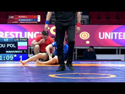 1/8 Men's GP No-Gi - 77 kg: L. ROTARU (ROU) v. T. NOWAKOWSKI (POL)