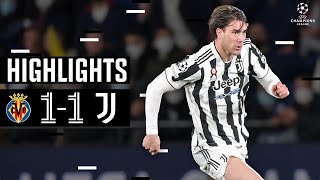 ملخص مباراة : فياريال 1 × 1 يوفنتوس ( ذهاب ثمن نهائي دوري أبطال اوروبا )