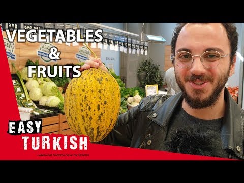トルコ語の果物や野菜の名前｜超簡単トルコ語2 (Names of fruits and vegetables in Turkish | Super Easy Turkish 2)