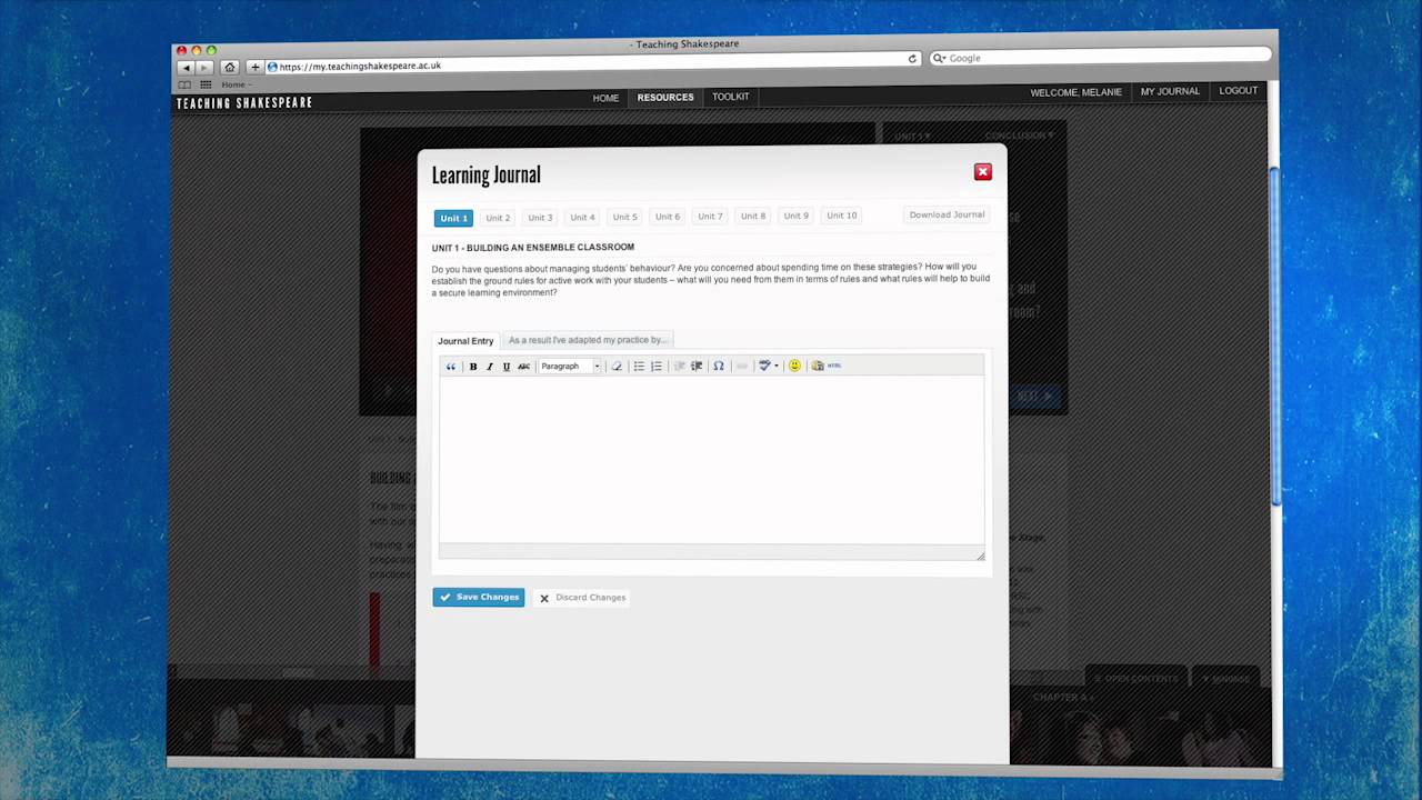 Teaching Shakespeare WalkThrough