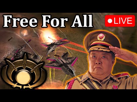 🔴LIVE - Winning more FFA Games on Defcon!!  | C&C Generals Zero hour!!