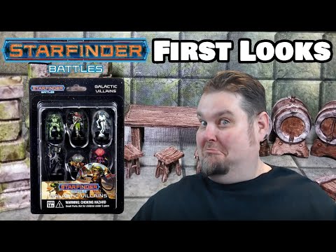 Starfinder Battles Miniatures First Look --- Galactic Villians