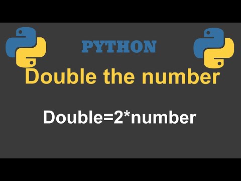 Double The Number By Python