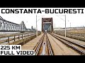 Constanta Bucuresti 160 Km H Full Rear View Gesamten Aufzeichnungs Train Ride Zugfahrt