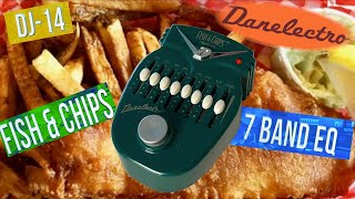 Video thumbnail for Danelectro DJ-14 Fish & Chips 7 Band EQ by Cryptic Mask Guitar