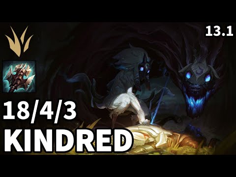 Kindred Jungle vs Elise - KR Master  | Patch 13.1