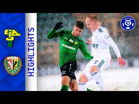 Śnieżny remis | Górnik Ł. - Śląsk | SKRÓT | Ekstraklasa 2021/22 | 21. kolejka