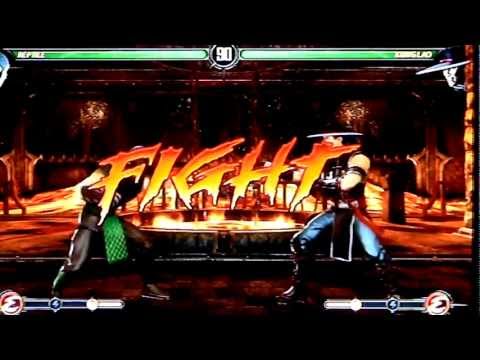 XFZ @ SuperCon2011 - MK9 Semi-finals - Xeixas (Reptile) vs (Kung Lao) DeathGun