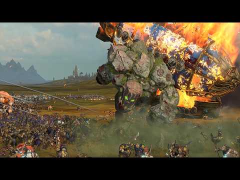 GREENSKINS vs DWARFS - TotalWar Warhammer 3 cinematic battle