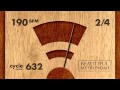 190 BPM 2/4 Wood Metronome HD