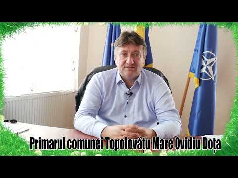 Mesaj de PAȘTE a primarului comunei TOPOLOVĂȚU MARE, Ovidiu Dota