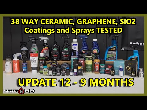 38 WAY CERAMIC COATINGS  Longevity Test - $9 to $1500 coatings & sealants - UPDATE 12 - 9 MONTHS