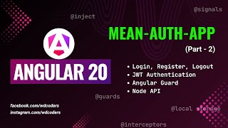 Angular Authentication with Interceptors & Guards | Login & Register with JWT API (MEAN Stack)