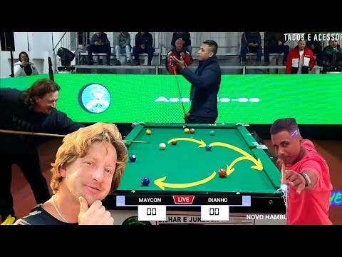 (Inédito) DJANHO O REI DA SINUCA??? | Maycon de Teixeira de Freitas vs Djanho! #Mundodasinuca