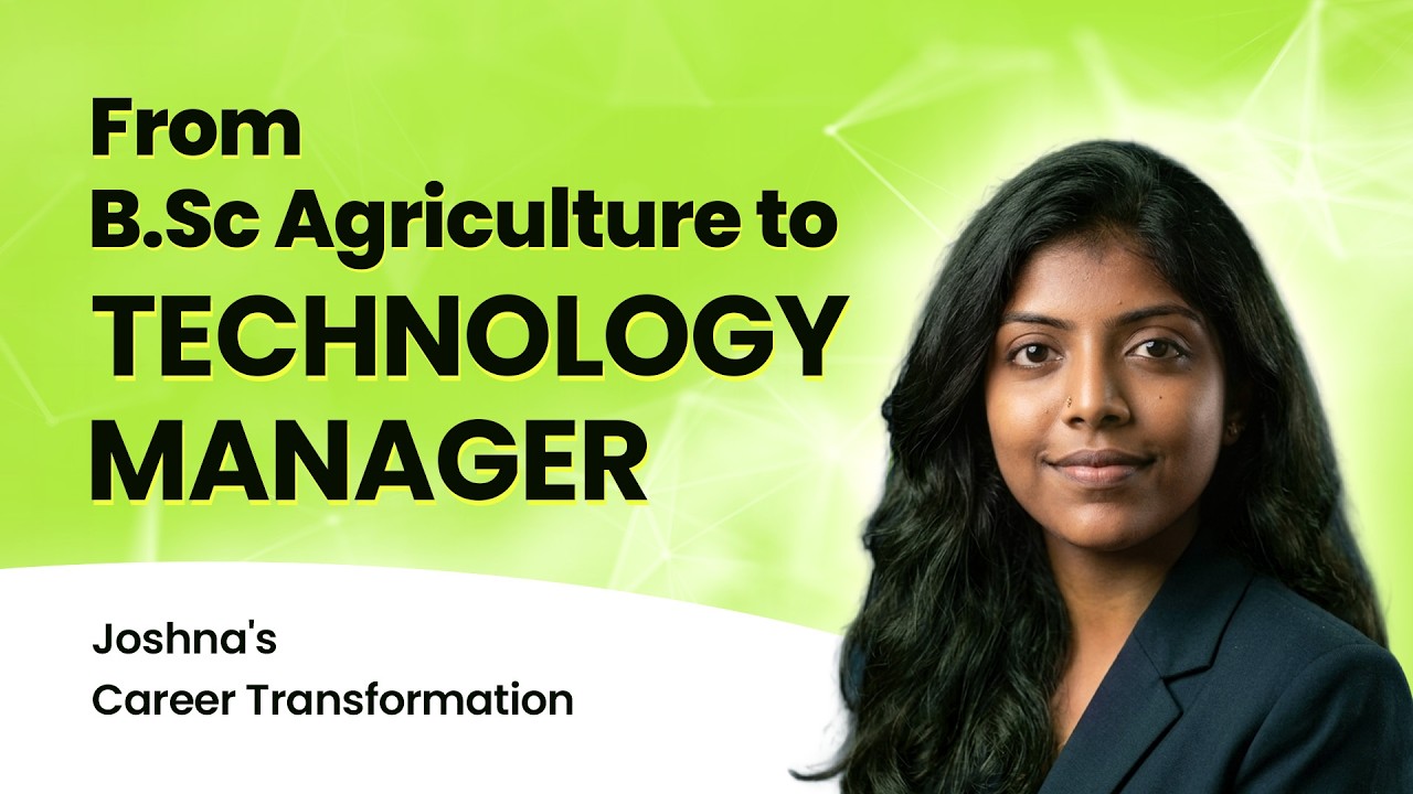 From B.Sc Agriculture to Technology Manager | MBA in Technology Management