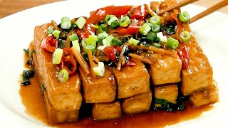 紅燒豆腐 Braised Tofu in Soy Sauce 醬油燒豆腐