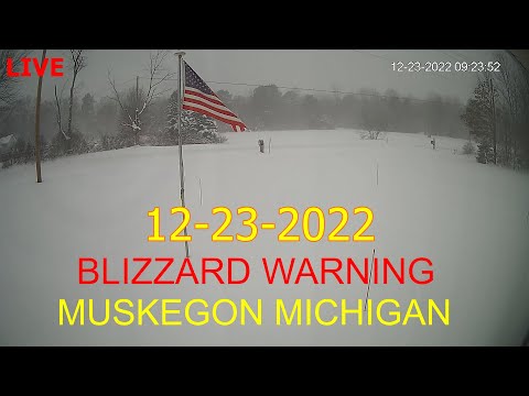 Blizzard Warning Muskegon Michigan - AUDIO Police and Fire