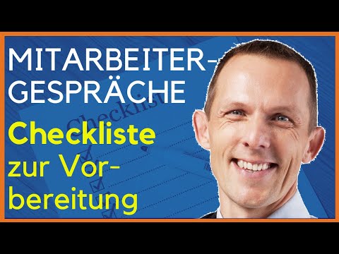 Perfekte Mitarbeitergespräche & Jahresgespräche [Checkliste zur Vorbereitung]