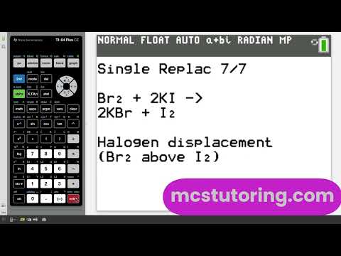 Balanced Equations Reference Program walkthrough