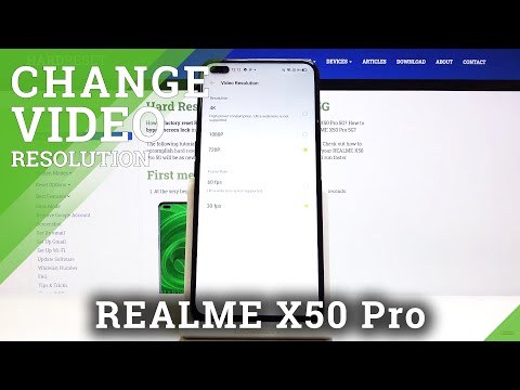 How to Pick Video Resolution in Realme X50 Pro- Set Up High Recording Resolution