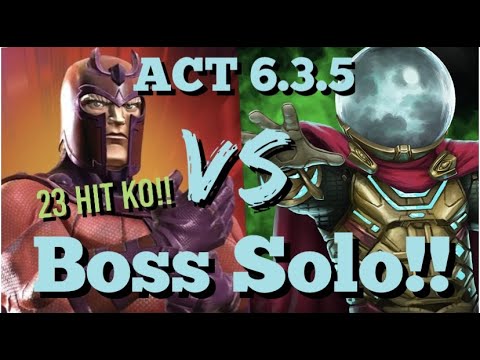 MCOC - ACT 6.3.5 - Magneto VS Mysterio  - Boss Solo!!