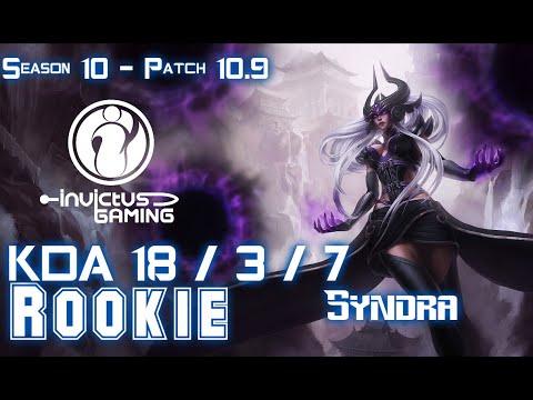 IG Rookie SYNDRA vs EKKO Mid - Patch 10.9 KR Ranked