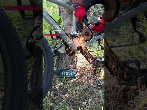 How long to STEAL (my) Bike!?  Abus 1/2" security chain cut
